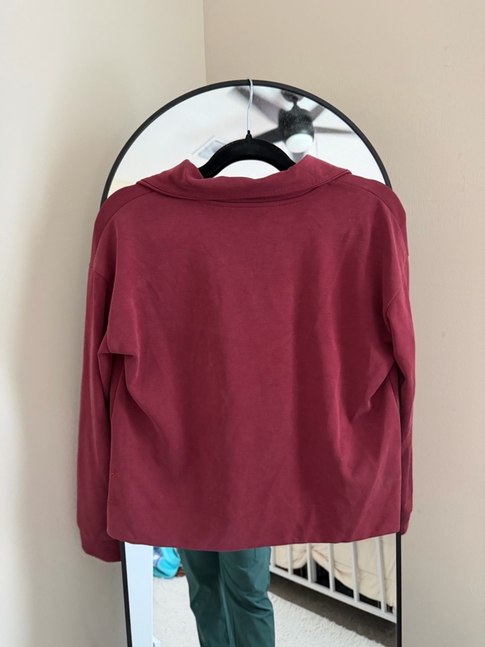 Athleta Quarter-Zip Pullover Hoodie in Deep Berry - Picture 7 of 7